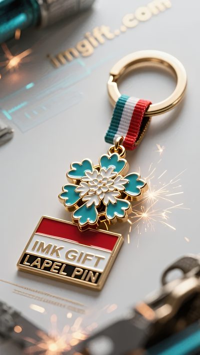 in984-Edelweiß-Schlüsselanhänger-Erklimmen-der-Gipfel-des-Lebens-im-rot-weißen-Glauben